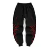 Pantalones de Chándal Sueltos Elásticos con Estampado Nuevo Transfronterizos para Primavera y Otoño, Adelgazantes, Cubren Imperfecciones, Casuales, Largos