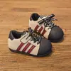 Zapatillas infantiles estilo retro, antideslizantes, adecuadas para primavera y otoño, estilo de entrenamiento alemán, suela blanda, para niños pequeños que están aprendiendo a caminar, unisex, 2026