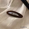 Presilha de Cabelo Veludo Dongdaemun Estilo Coreano, Presilha de Cabelo Versátil e Discreta para Mulheres, Presilha Lateral de Flocagem Outono e Inverno, Presilha Doce para Franja