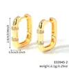 Pendientes de Aro Geométricos Sencillos y Elegantes Moxi, Más Vendidos Transfronterizos, Estilo Ins, Pendientes Versátiles Europeos y Americanos, Regalo de San Valentín