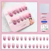 Venta Directa Personalizada de Fábrica Uñas Cortas, Medias y Largas para Manicura, Uñas Portátiles de Fototerapia Hechas a Mano, Pegatinas para Uñas, Estilo de Lujo Accesible 24 Piezas