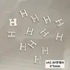 Joias de unha de liga X41 atacado metal estéreo 26 letras inglesas mistas acessórios de decoração de unha diy