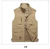 Chaleco de hombre para exteriores de verano fino con múltiples bolsillos, informal, talla grande, para fotografía, pesca, chaleco de hombre 1902