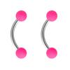 Acero inoxidable esmerilado banana barra ceja uña 10 piezas deseo barra curva anillo multiusos joyería piercing al por mayor