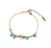 Comercio Exterior Transfronterizo Popular Pulsera de Acero Inoxidable Incrustada con Diamantes Árbol de la Vida Femenina Acero de Titanio Incrustado con Diamantes Joyería de Mano Original Incrustada con Diamantes Transfronteriza