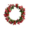 Mini Guirlanda de Natal Decoração Anel para Vela de Hotel Anel de Guardanapo Arranjo de Decoração de Natal Guirlanda Criativa de Espigas de Trigo