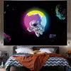Fondo de tela para celebridad de internet astronauta tela colgante ins decoración de cabecera de dormitorio de estudiante tela de pared fondo de diseño de habitación moda