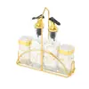 Suporte Rotativo de Temperos Transfronteiriço Conjunto de Frascos de Temperos Selados à Prova de Umidade Cozinha Portátil Frasco Borrifador de Vidro para Temperos Venda por Atacado
