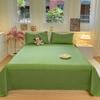 Algodón Original Viejo Grueso Colchoneta Sábana Lino Grueso Colchoneta de Cama Juego de Tres Piezas Verano Hogar Cama Individual Doble Sábana Gruesa
