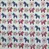 Suministro precio de fábrica lino algodón lino estampado DIY tela manualidades mantel almohada delantal tela decorativa
