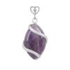 Comercio exterior transfronterizo joyería al por mayor colgante ovalado de cristal natural collar de línea simple ojo de caballo femenino versátil sensación de alta gama