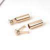 En Stock 4*20 Cabeza Redonda Sin Costura Cabeza de Cuerda de Metal Cabeza de Bala Campana Colgante Aleación Dorada Negra Bronce Color Pistola Plateado