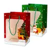 Bolsa de Regalo Transparente con Ventana, Empaque de Manzana para Nochebuena, Bolsa de Regalo de Mano, Bolsa para Ramo de Flores de Navidad