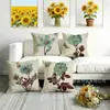Fronha de Almofada de Venda Quente Primavera e Verão Amazon Temu com Estampa Floral Digital para Cama, Sofá, Carro, Capa de Almofada