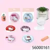 Peine y Espejo Kt Espejo de Maquillaje Redondo Plegable Set Espejo de Maquillaje Gato Peine Dibujos Animados 2 en 1 Tapa abatible