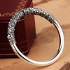 Pulsera de Garrote Dorado para Hombre Plata Esterlina Agresiva Retro Apertura Rey Mono Gran Sabio Igualando el Cielo Xiangyun Pulsera de Plata Pulsera de Alta Gama