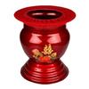 Escupidera Roja de Boda con Tapa Esmalte Dragón y Fénix Pato Mandarín Cubo de Dote para la Dote de la Novia Cubo de Orina para el Hogar