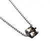 Collar Colgante de Acero de Titanio Versátil de Moda para Hombre Cadena para Suéter Accesorio Fresco de Alta Gama