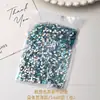 Azul Lago Pequeño Fondo Plano Forma Irregular Forma de Diamante Rombo Azul Forma Marquesa Forma de Gota de Agua Forma de Corazón Uña Vidrio Decoraciones para Uñas Artísticas Venta al por Mayor