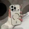Adecuado para funda de teléfono magnética para iPhone 17 Pro Max con textura de mezclilla, le da a Apple 16 una sensación premium, se transforma en una cubierta protectora en 15 segundos