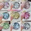 Decoraciones para Uñas con Brillo Ojo de Gato Populares Transfronterizas, Pegatinas de Uñas con Brillo Iridescente de Colores, Materiales DIY, Accesorios para Uñas Portátiles