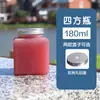 Botella de Embalaje de Plástico Desechable Cuadrada de 500 ml, Botella para Llevar de Té de Leche con Tapa de Aluminio y Popote, Botella de Bebida de Jugo de Gran Capacidad