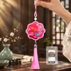 Saquito de artemisa con flecos de forma irregular, ambientador para coche, adorno colgante para el Festival de Medio Otoño, accesorio de Hanfu, bolsita de fragancia portátil para la buena suerte