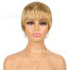 Peluca Pixie de Cabello Real de Pelo Corto Hecha Completamente a Máquina Europea y Americana Pixie Cabello Humano