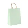 Bolsa de Mano de Papel Kraft Colorida de Mancha Bolsa de Regalo de Color Puro Bolsa de Compras para Ropa Bolsa de Papel para Empaque de Horneado con Logo Impreso