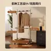 Perchero de Estilo Vintage, de Pie, Móvil, Perchero Multifuncional, Estante de Almacenamiento, Tendedero para Habitación y Hogar