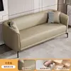 Sofá de tela técnica para apartamentos pequeños, modelo moderno para salas de estar, tiendas de ropa y propiedades de alquiler, disponible en opciones de dos y tres plazas, sofá pequeño retro de lujo ligero
