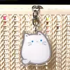 Chaveiro de Anime Acessório para Mochila Fofo Figura de Gatinho Gato em Acrílico Desenho Animado Pequeno Pingente Fofo