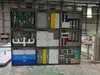 Vitrine, Vitrine de Exposição da Empresa com Decoração de Azulejos de Madeira, Expositores Multifuncionais Móveis, Materiais para Sistema de Água e Eletricidade, Caixa Vazia