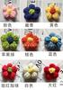 Flor de 7 cm de lana tejida a crochet lindo florete accesorios para ropa flor abullonada accesorios para ropa