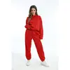 Otoño e Invierno Amazon Transfronterizo Ropa Europea y Americana Estación Independiente Moda Casual Sudadera de Manga Larga Engrosada y Pantalones Traje de Dos Piezas