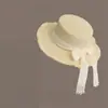 Chapéu de Palha Trançado com Proteção Solar para Mulheres, Chapéu de Palha Raffia Estilo Ins de Verão com Cadarço para Passeios, Férias, Chapéu de Sol para Praia
