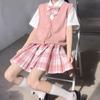 Fantasma casa Damo mestre original estilo japonês menina estudante JK suéter de malha cardigã colete colete