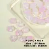 Joyería Romántica de Rosa Hecha a Mano Cuentas de Vidrio Decoración de Flores Pulsera con Cuentas Collar Material Cadena para Teléfono Móvil DIY Joyería