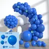 Conjunto de Corrente de Balões de Látex Cor Sólida Metálico Fosco Transfronteiriço Decoração de Festa de Aniversário Casamento Guirlanda Colorida Balões