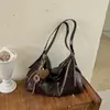 Bolso de Mano Retro Casual para Mujer 2026 Otoño Gran Capacidad Elegante Simple Casual Alta Apariencia Moderno Bolso de Hombro Único