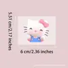 Lindo Adhesivo de Cristal UV Sanrio DIY Taza de Vidrio Papelería Adhesivo Decorativo Etiqueta de Cristal Despegar y Pegar
