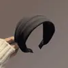 Faixa de Cabeça de Tricô Lisa com Aba Larga, Grampo de Cabelo Estiloso, Moderno e Requintado, Faixa de Cabeça Versátil para Lavar o Rosto, Acessório de Cabelo para Mulheres