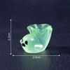 Muñeco de Fantasma Pequeño Divertido Luminoso para Decoración DIY, Accesorios de Paisaje Micro Mini, Adornos de Escritorio