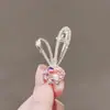 Horquilla de Conejo de Cristal de Corea del Sur Lindo Clip para Flequillo Lateral Niñas Clip de Pato Niños Niñas Pinza para el Pelo de Princesa