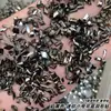 Cor de doce tamanho pequeno fundo plano diamante para arte de unha diamante formato misto diamante k9 vidro super brilho joias para arte de unha atacado