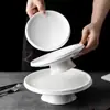 Bandeja Alta de Cerámica para Té, Bandeja de Frutas, Bandeja Creativa para Platos Fríos, Bandeja para Platos Privados, Bandeja Sencilla para Postres, Gama Alta