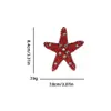 Nuevo Comercio Exterior Hecho a Mano Estrella de Mar de Perlas Joyería Pequeña Broche Colgante Independiente Accesorios al por Mayor DIY Encaje