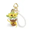 Amazon Transfronterizo Nuevo Flor Tejida Llavero Colgante Lindo Pequeño Fresco y Dulce Estilo Festivo Regalo de Amistad