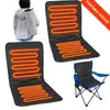 Cojín de Asiento Calefactable USB Respaldo Asiento de Coche Almohadilla Eléctrica Calefactora Oficina Exterior Estilo Camping Pesca de Invierno Cojín Calefactor Cálido