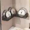Estante de Almacenamiento para Baño para Uso Doméstico, Estante de Esquina para Lavabo, Organizador de Cuidado de la Piel sin Taladro, Estante de Almacenamiento para Gel de Ducha